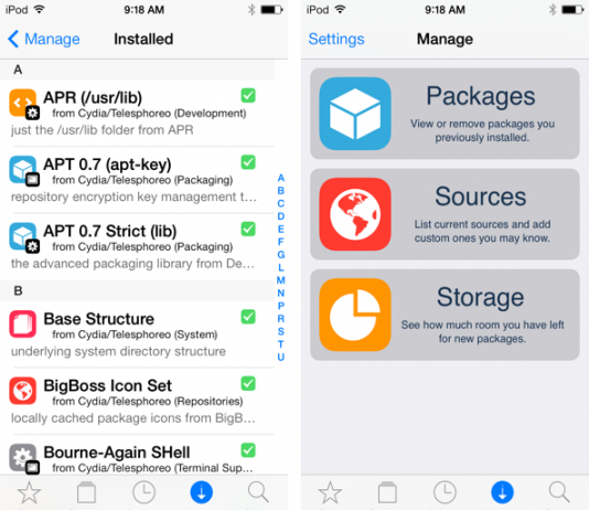 Cydia iOS 7