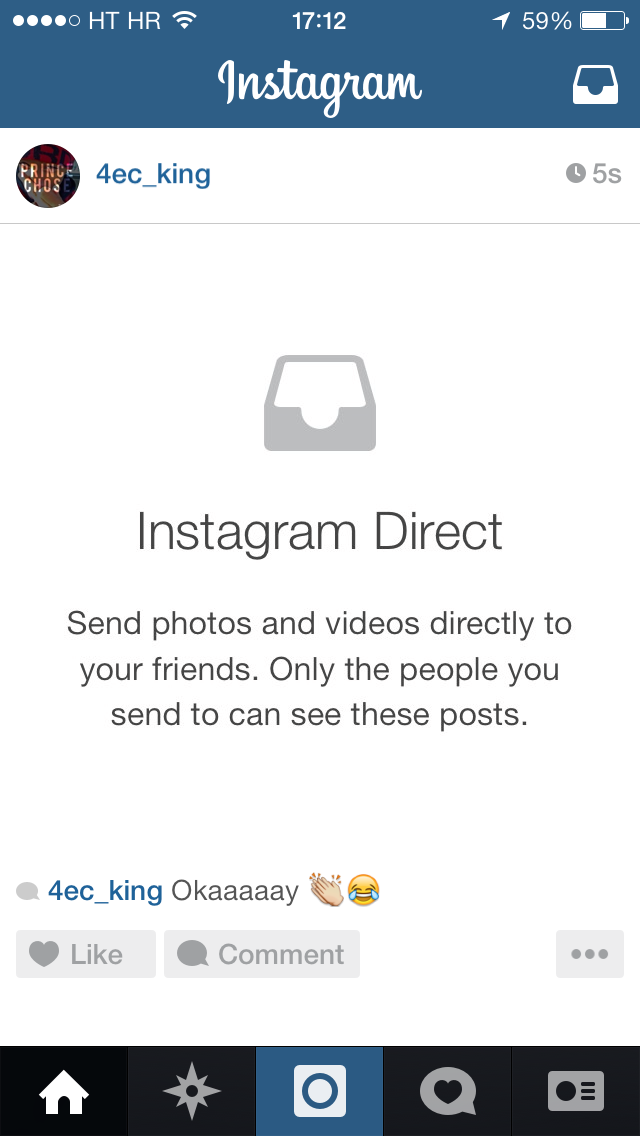 direct message for instagram on mac