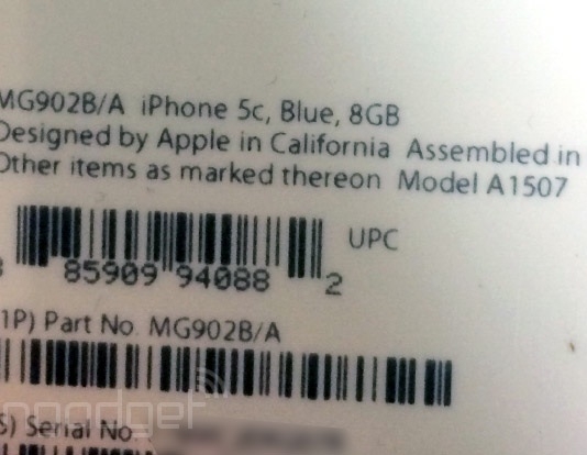 iphone 5c 8gb etiqueta