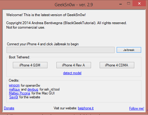 Jailbreak SemiTethered iPhone 4