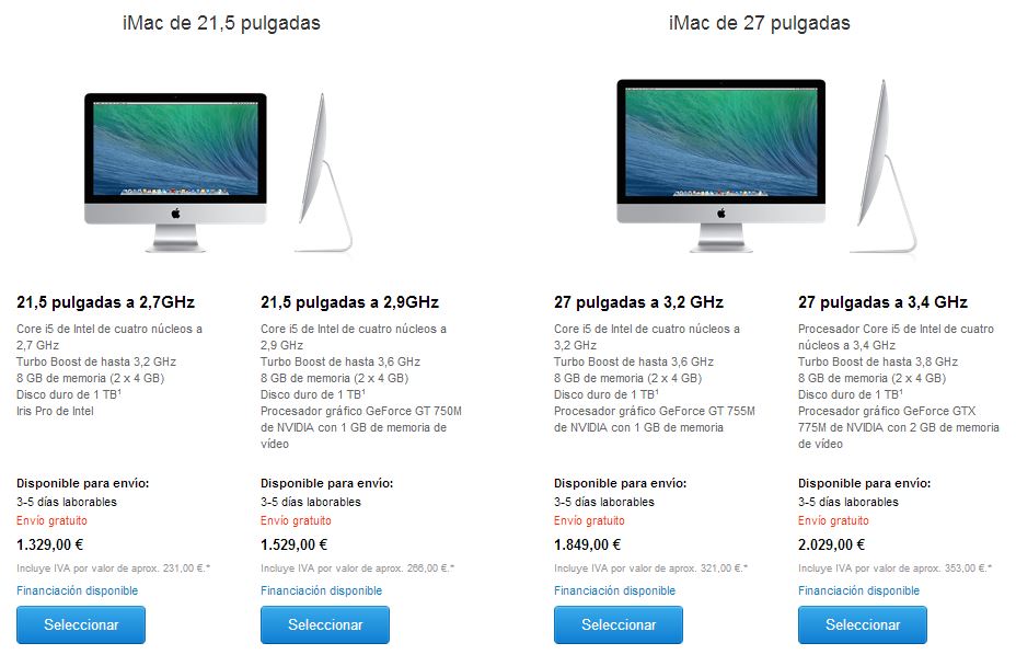iMac nuevos