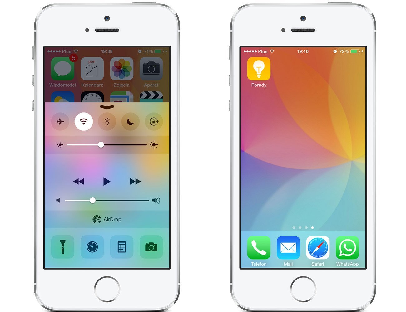 Centro de control iOS 8 beta 4