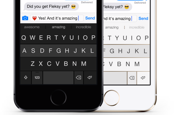 Teclado Fleksy iOS 8