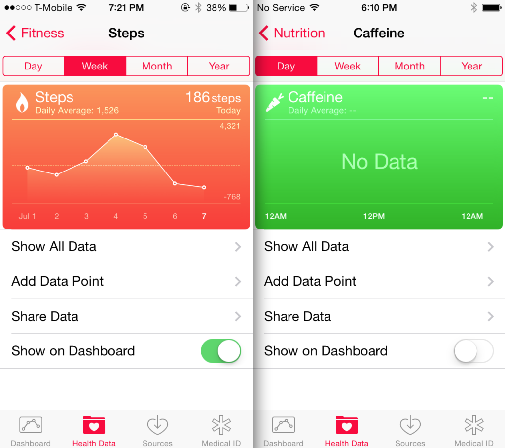 iOS 8 beta 3 health