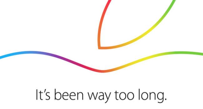Invitación evento Apple octubre último del año