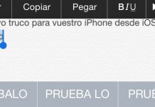 cambiar mayusculas iphone ios