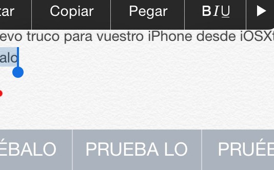 cambiar mayusculas iphone ios