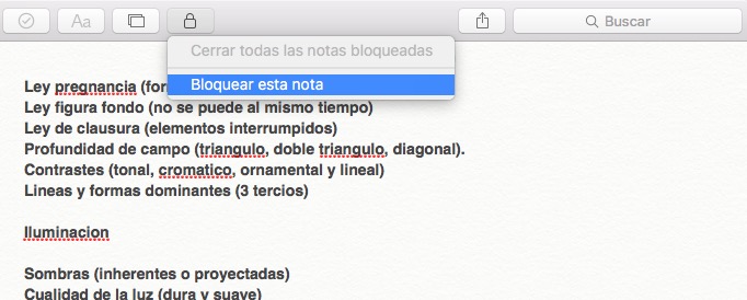 Cómo proteger notas con contraseña en OS X