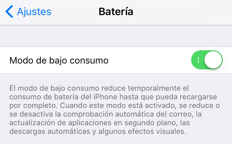 Night Shift bajo consumo