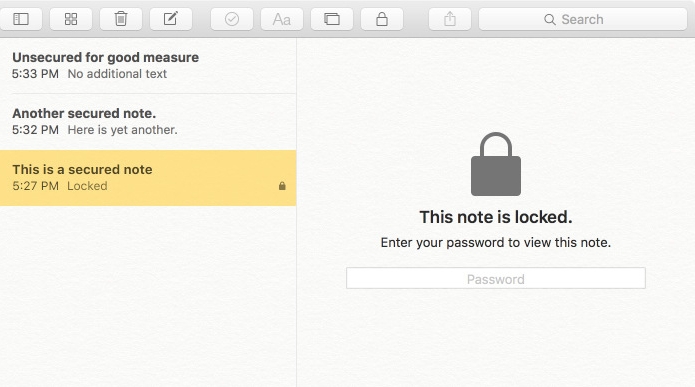Cómo proteger notas con contraseña en OS X