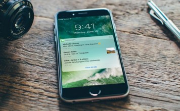 Concepto de iOS 10 notificaciones