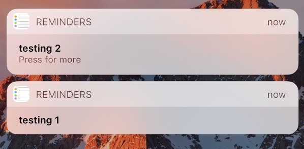 Concepto de iOS 10 notificaciones